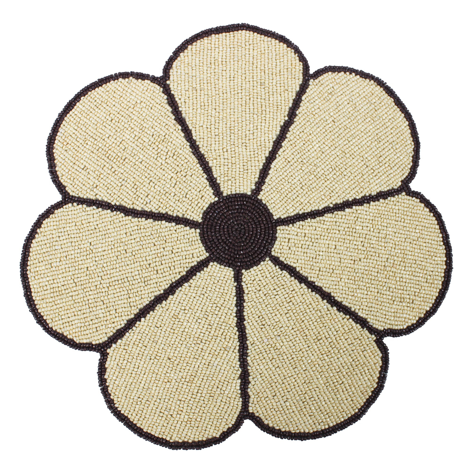 Beaded Embroidered Placemats Set of Two